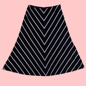 White House Black Market Chevron A-Line Skirt